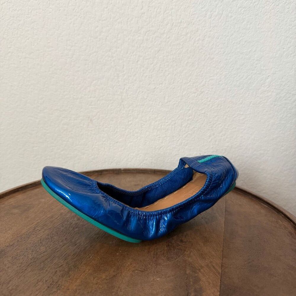 Tieks Sapphire Blue Patent Leather Ballet Flats 8 SINGLE SHOE READ DESCRIPTION